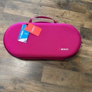 RLSOCO Travel Case for Dyson Supersonic Hair Dryer, deep pink